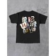 thumbnail image 2 of wear Women"It Is What It Is" Vintage Print Graphic Short Sleeve Casual T-Shirt, 2 of 5