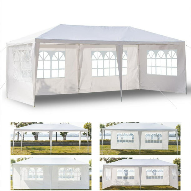 UBesGoo Canopy Wedding Tent Outdoor Camping Gazebo Canopy with 4 Sidewalls Canopy (10" X 20")