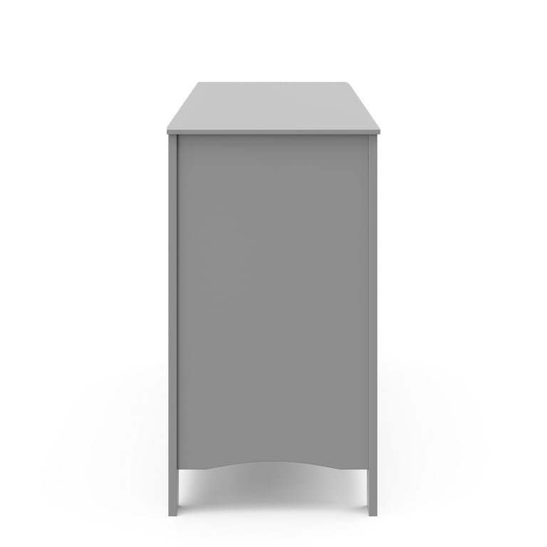 pebble grey nursery dresser Crescent 6 Drawer Dresser