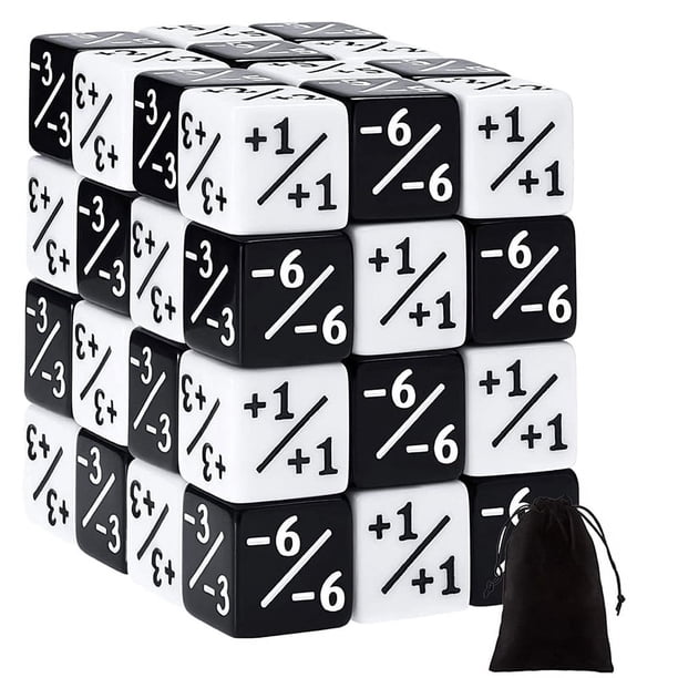 48 Piezas 16Mm Dados Contadores Token Dados Lealtad Dados D6 Dados Cuadrados para , , Juegos de Cartas
