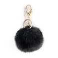 thumbnail image 5 of Bola de peluche de conejo perezoso de imitación con llavero, embrión, pompón de piel artificial esponjoso, llavero, accesorios de joyería, 5 of 5