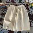 thumbnail image 1 of pstuiky Pantalones cortos para hombre, Pantalones cortos casuales, cómodos, con bolsillos sólidos, con cordón y vendaje para hombre Pantalones cortos cargo, 1 of 3