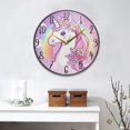thumbnail image 2 of WOBOGO Rainbow Pony Acrylic Wall Clock Battery Operated 11.9in Silent No Tick Bedroom Living Room Office Classroom Decoration, 2 of 10