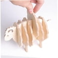 thumbnail image 2 of Posavasos de madera con forma de oveja para el hogar, mantel individual, accesorios de protección de aislamiento (B), 2 of 4
