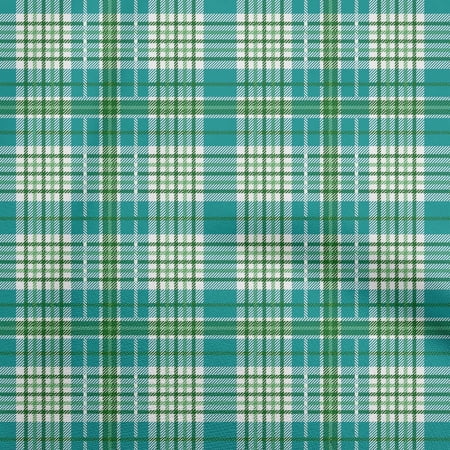 oneOone Georgette Viscose Teal Green Fabric Check Dress Material Fabric Print Fabric By The Yard 42 Inch Wide