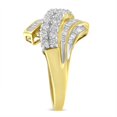 thumbnail image 5 of 10k Yellow Gold 1ct TDW Diamond Bypass Ring (H-I,SI1-SI2) - Size 6, 5 of 8