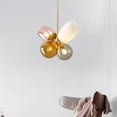 thumbnail image 2 of Fashionable Colored Glass Ball LED Pendant Lamp Chandelier Ceiling Lighting, 2 of 12