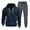 Navy&1080, variant on CONFREE Mens Tracksuit 2 Peice Sets Casual Men's Jogging Sweatsuit Set Solid Zip Pullover Hoodies Pants Athletic Sweat Track Suit for Men