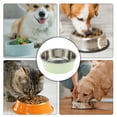 thumbnail image 4 of Unique Bargains 1 Pc Non-Skid Small Dog Bowl Panda Pattern for Indoor and Outdoor Green Stainless Steel Plastic, 4 of 4