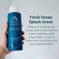 thumbnail image 6 of Oars + Alps Men's Moisturizing Body and Face Wash with Vitamin E and Antioxidants, Fresh Ocean Splash, 13.5oz, 6 of 7