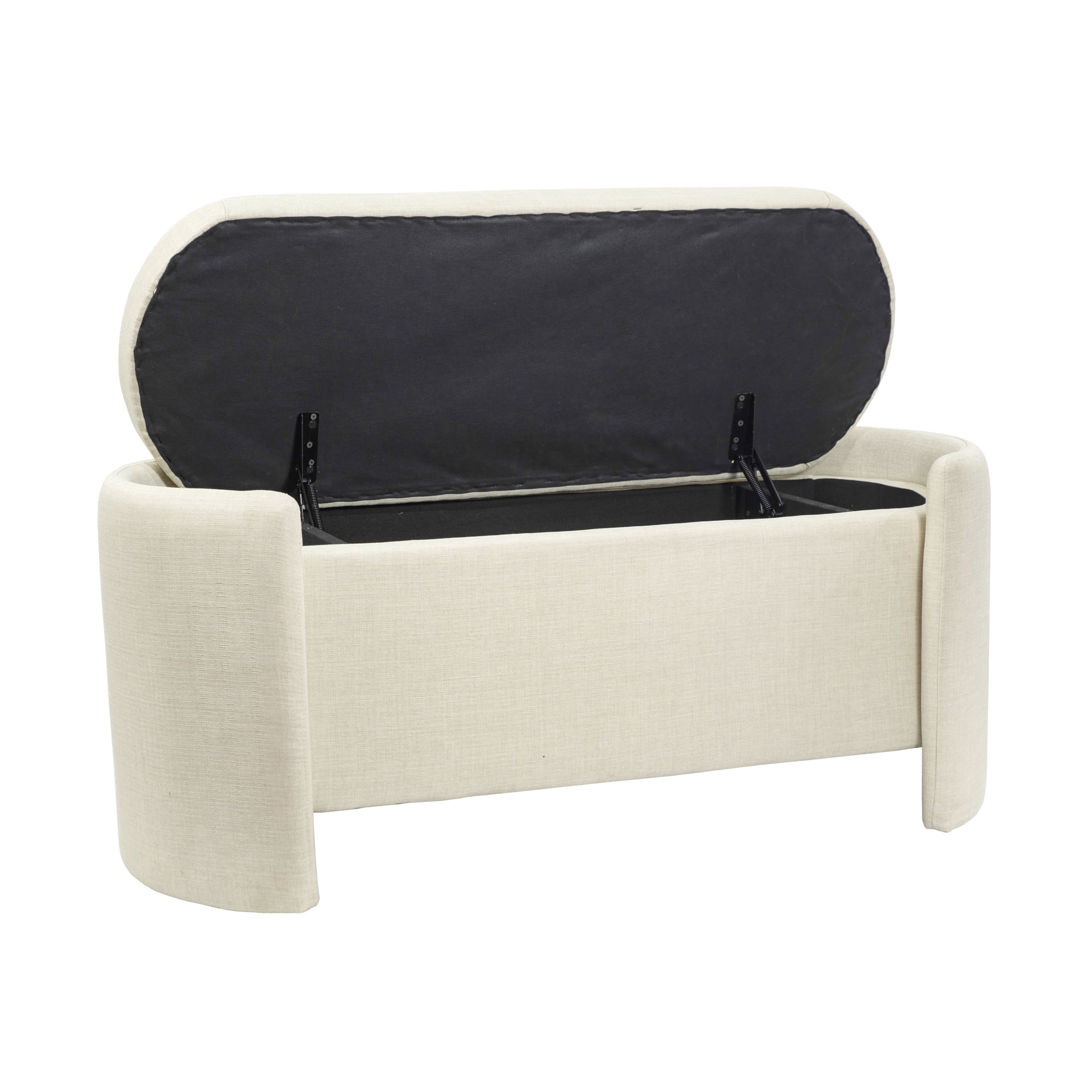 Sorin 19.5 in. Indoor White Finish Accent Bench