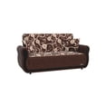 thumbnail image 3 of Ottomanson Roma Convertible Loveseat with Storage, Brown, 3 of 6