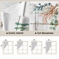 thumbnail image 5 of Beach Coastal Swag Curtains for Kitchen/Bedroom/Living Room, Summer Nautical Coral Shell Botanical Vintage Scalloped Curtains 63 Inch Long, Window Swag Topper Curtains Valances 2 Panels Set 36"x63", 5 of 8