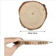 thumbnail image 5 of 12 Uds. Rebanadas de madera Natural, 10, 12cm y 10mm de espesor, rebanadas redondas de madera rústica, 5 of 5