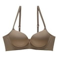thumbnail image 2 of Sentmoon Bras for Women Wirefree Seamless Bras for Women Adjustable Strap Seamless Solid Color Sleep Sports Bra Delightful Summer for Daily Commute Coffee S, 2 of 5