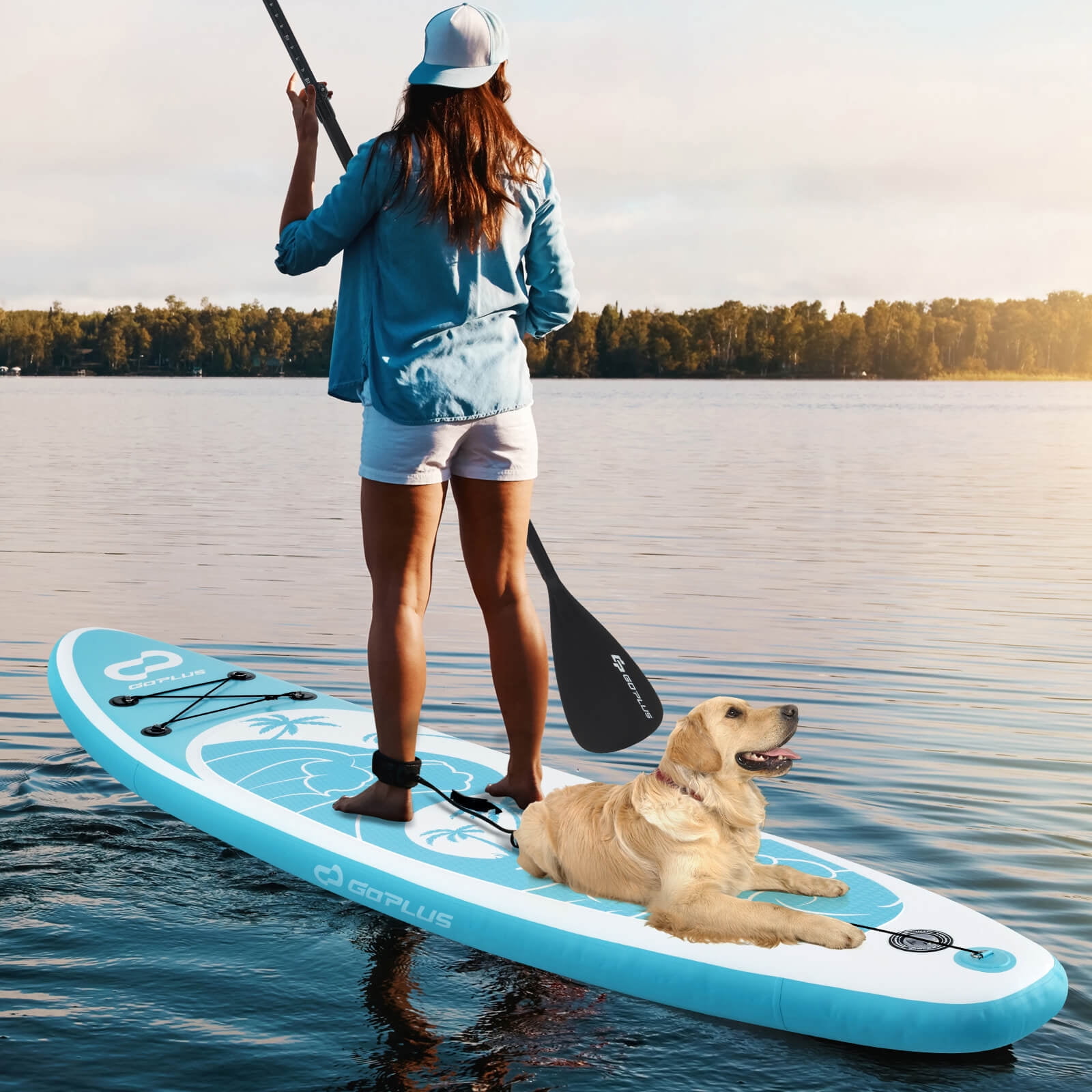 Infans Inflatable Stand Up Paddle Board w/ Premium SUP Accessories Including Paddle