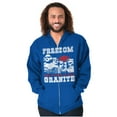 thumbnail image 4 of Freedom Don't Take It For Granite Pun Zip Up Hoodie Men's Women's Brisco Brands M, 4 of 6