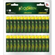 GoGreen Power Alkaline AAA Batteries, 48-Pack