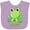 Lavender, variant on Inktastic Ribbit Cute Green Frog Boys or Girls Baby Bib