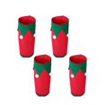 thumbnail image 1 of 4 piezas de vendas navideñas para patas de caballo, decoración navideña para caballos, accesorios para caballos Rojo, 1 of 9