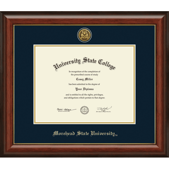 Morehead State University Diploma Frame, Document Size 11" x 8.5"