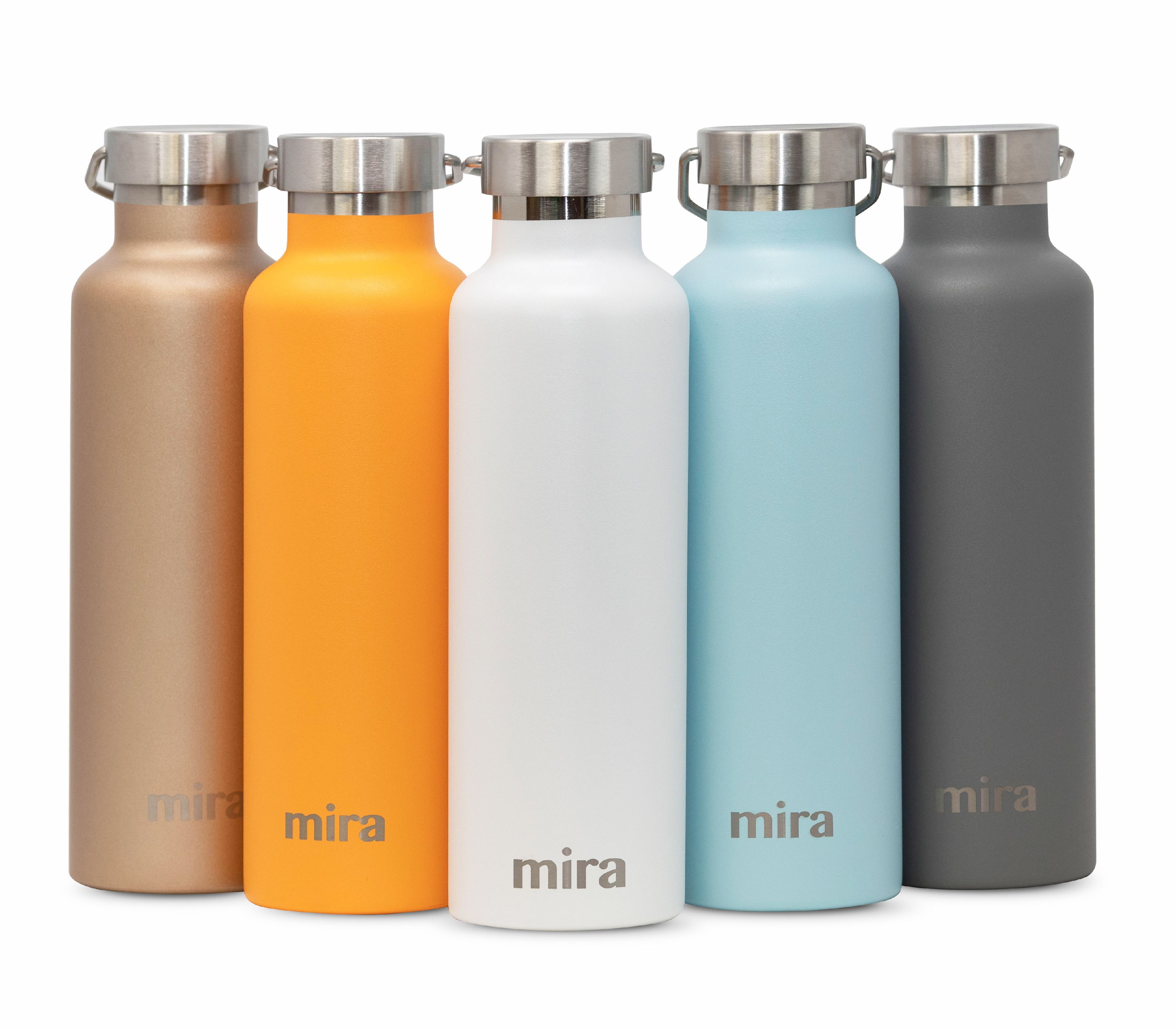MIRA Alpine Stainless Steel Vacuum Insulated Water Bottle with 2 Lids