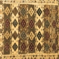 thumbnail image 1 of Ahgly Company Indoor Square Oriental Brown Modern Area Rugs, 4' Square, 1 of 4
