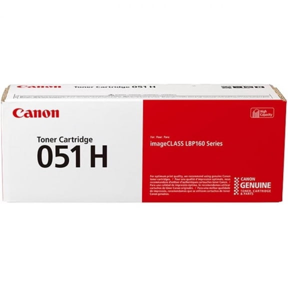 Canon 051H Original Toner Cartridge - Black Laser - High Yield - 4100 Pages - 1 Each