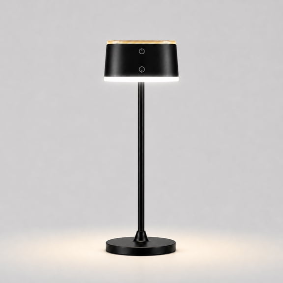 DAYBETTER Cordless Rechargeable Table Lamp with Touch Control & Dimming, 3 Color Temperature, Portable Touch Lamps for Bedside Dining, Black