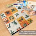 thumbnail image 4 of FORMRS 3 Ring Photo Album 4"x6" Self Adhesive Large Capacity PU Leather Cover, Cartoon Plants, 4 of 8