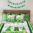 thumbnail image 4 of Luxury Plush St. Patrick''s Shamrock Blanket Clovers Green Gnome Leaf Saints Throw Blanket for Couch,Lightweight Soft and Warm Throws Blankets for Sofa Bed Living Room in Spring 80"x60", 4 of 6