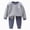 A35-Navy, variant on Little/Big Boy Fall Winter Clothes Color Block Long Sleeve Sweatshirt Pullover Tops Joggers Pants Outfit Set 6 12 18 Months 2T 3T 4T 5T Kids Light Blue,5-6 Years