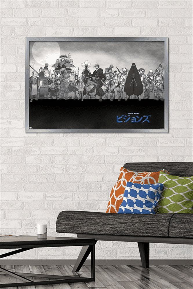 Star Wars: Visions - Group Wall Poster, 22.375" x 34", Framed