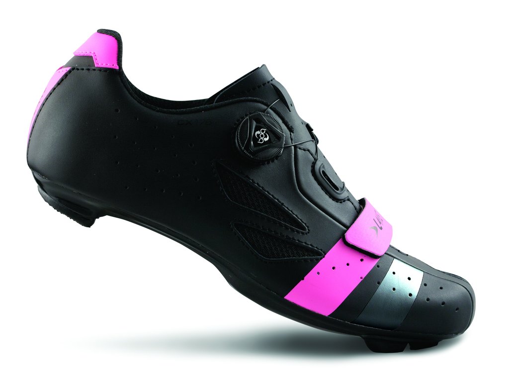 pink cycling shoes