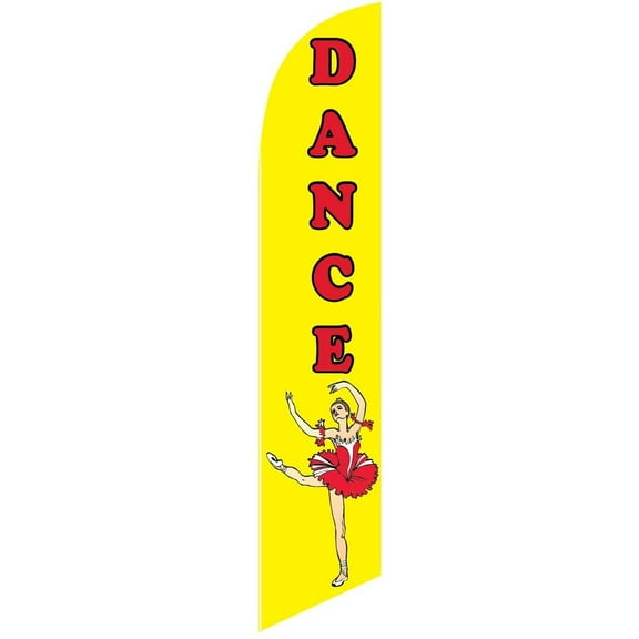 Dance Feather Banner Swooper Flag -No Wind Required- Replacement FLAG ONLY