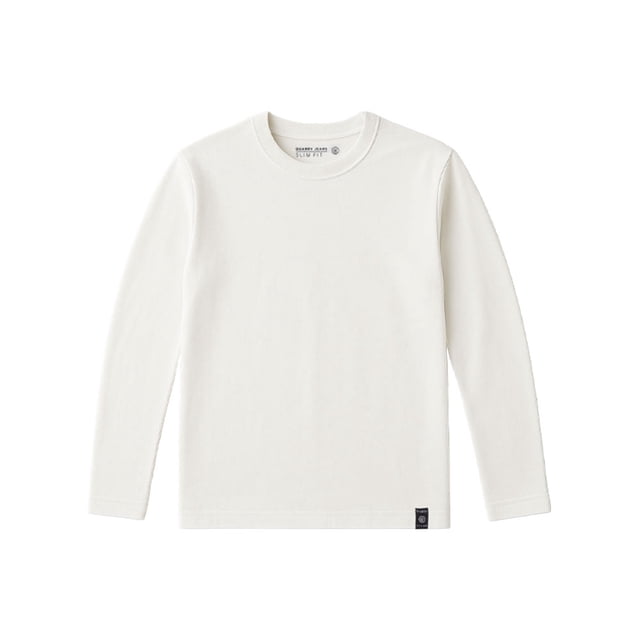 Playera Quarry para Hombre Básica Manga Larga Blanco Talla G