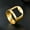 Gold, variant on Unisex Stainless Steel Ring Bottle Opener Geometric Design Everyday Use Durable Convenient Lucky Cat Element Ring Black