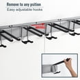 thumbnail image 3 of Wall Mount Tool Storage Rack, Heavy Duty Garage Organizer, Garden Hooks and Hangers, Hold Up to 350lbs Grey AK806, 3 of 16