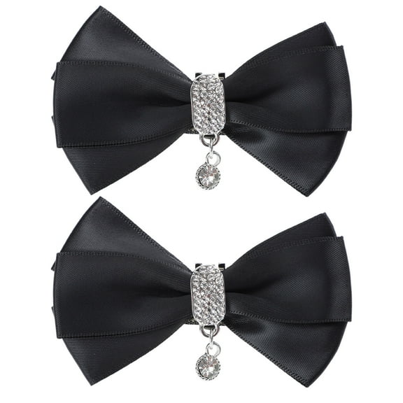 Raindrops 1 Pair Rhinestone Bow Shoe Clips for Pumps Wedding Party