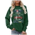 thumbnail image 2 of Dance Like Frosty Shine Like Rudolph Christmas Sweatshirts for Women Long Sleeve Crewneck Christian Sweatshirt Pullover Tops, 2 of 5