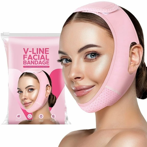 Rongsi  Reusable Chin Reducer - V Line Mask - Double Chin Remover-Facial Slimming Chin Strap - Chin Up Mask Face Lifting Belt