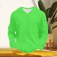 thumbnail image 5 of UQJfacai Mens Waffle Shirts V Neck Long Sleeve Shirt Loose Fit Casual T-Shirt Stretch Athletic Workout Gym Pullover Tops XXXXL, 5 of 9