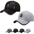 thumbnail image 1 of Optimumeny Gorra de béisbol informal de verano al aire libre, sombrero de malla transpirable, sombrero de camionero, gorra de béisbol, 1 of 7