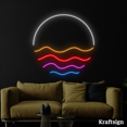 thumbnail image 4 of Craftnamesign Moon Neon Sign, Bedroom Decor, Beach Club Wall Art,Noel Gift, 4 of 4