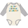 thumbnail image 3 of Inktastic Happy Birthday Grammy Boys or Girls Long Sleeve Baby Bodysuit, 3 of 5