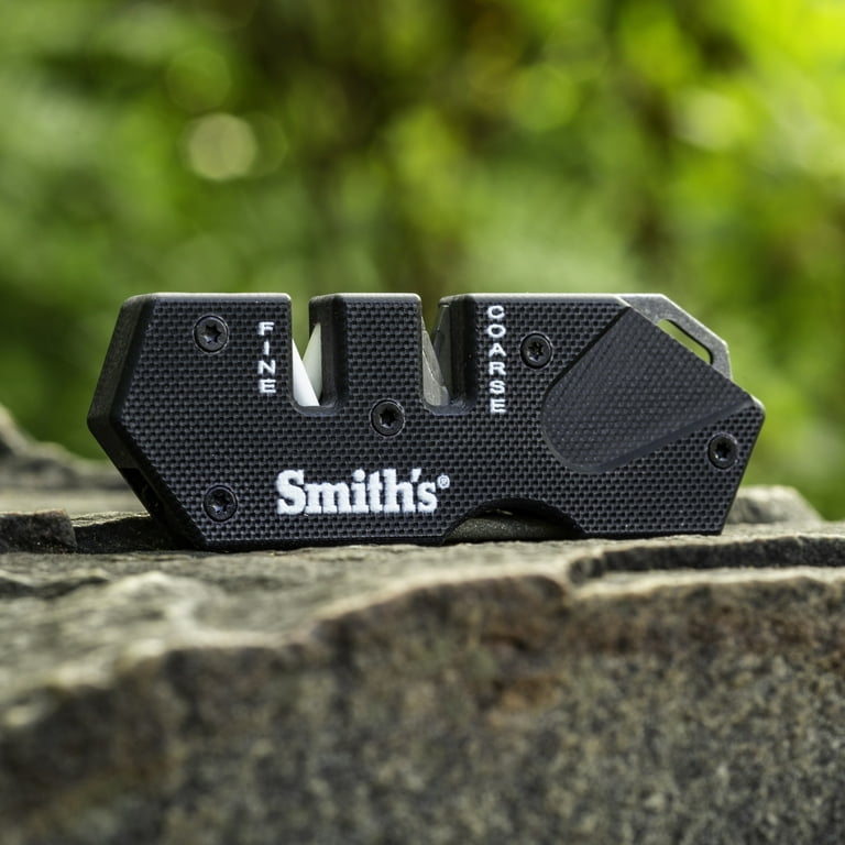 Smith's Pocket Pal G10 Knife Sharpener - Black - 2 Stage Sharpener