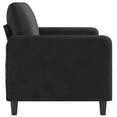 thumbnail image 2 of vidaXL 2-Seater Sofa Black 140 cm Velvet, 2 of 5