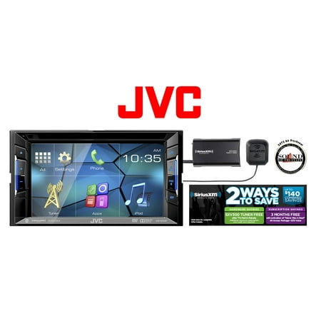 JVC KW-V220BT CD DVD Receiver w/ 6.2' Touchscreen & SiriusXM SXV300v1 Satellite