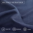 thumbnail image 4 of PiccoCasa 2Pcs Microfiber Embroidery Pillowcases Envelop 20"x26" Navy, 4 of 7