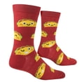 thumbnail image 5 of Crazy Socks, Tacos, Funny Socks for Men Women, Fun Crew Print, Large, 5 of 6